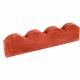 scalloped edging 600mm red 8068RE