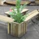 Forest Garden Sleeper bench planter or table Double Sleeper bench