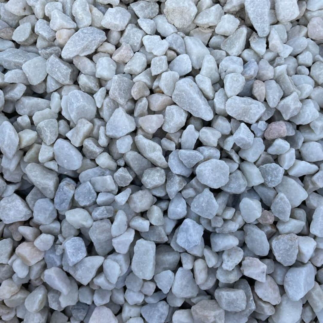 Polar White Gravel Chippings 20mm